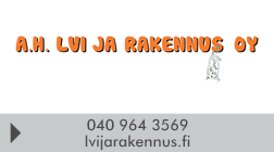 A.H. LVI ja Rakennus Oy logo